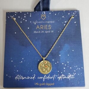 Gold Aries Necklace